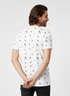 JACK & JONES MEN’S WHITE PRINTED T-SHIRT WITH CONTRAST POCKET | WHITE