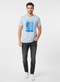 JACK & JONES MEN’S PREMIUM GRAPHIC T-SHIRT | LIGHT BLUE