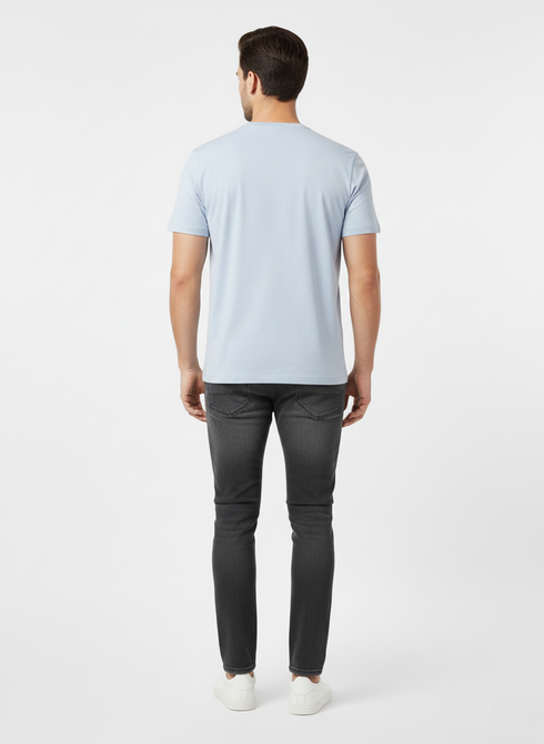 JACK & JONES MEN’S PREMIUM GRAPHIC T-SHIRT | LIGHT BLUE