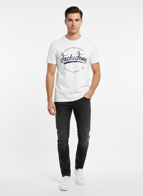 JACK & JONES MEN’S PREMIUM GRAPHIC T-SHIRT | WHITE