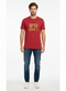 JACK & JONES MEN'S GRAPHIC ROUND NECK T-SHIRT | RED