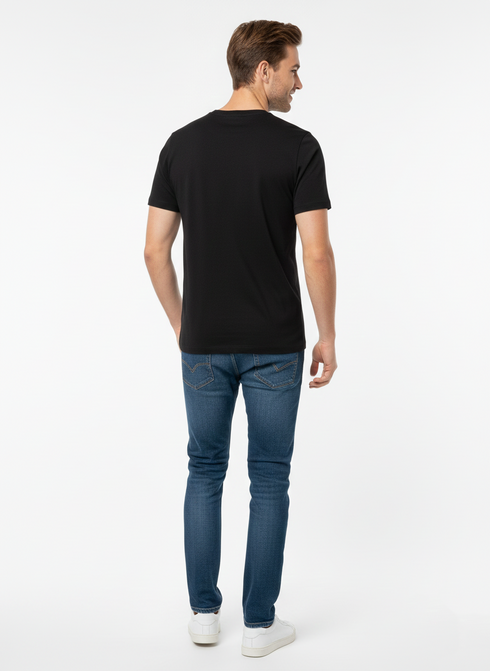 JACK & JONES MEN’S PREMIUM GRAPHIC T-SHIRT | BLACK