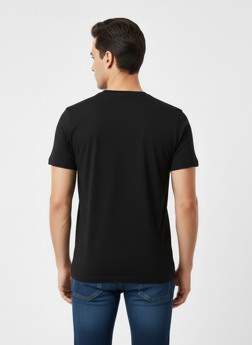 JACK & JONES PREMIUM GRAPHIC T-SHIRT – MODERN EAGLE DESIGN | BLACK