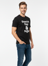 JACK & JONES MEN’S PREMIUM GRAPHIC T-SHIRT | BLACK