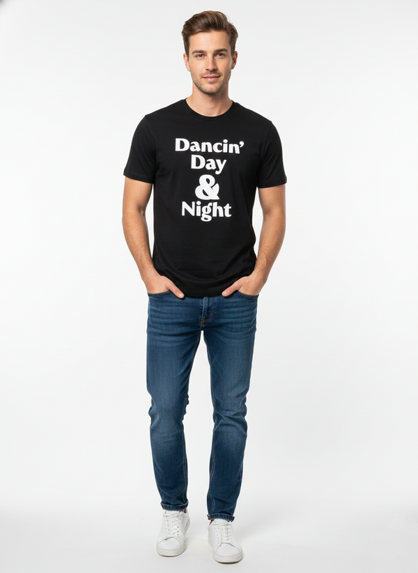 JACK & JONES MEN’S PREMIUM GRAPHIC T-SHIRT | BLACK