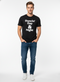 JACK & JONES MEN’S PREMIUM GRAPHIC T-SHIRT | BLACK