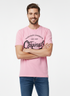 JACK & JONES MEN'S PREMIUM GRAPHIC T-SHIR | PINK