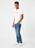JACK & JONES PRINTED ROUND NECK T-SHIRT FOR MEN - '' TAKE WHAT YOU NEED'' | WHITE