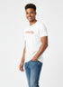 JACK & JONES PRINTED ROUND NECK T-SHIRT FOR MEN - '' TAKE WHAT YOU NEED'' | WHITE
