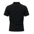 BALMAIN TEXT REVERSE EMBROIDERY POLO SHIRT | BLACK
