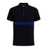 BALMAIN TEXT REVERSE EMBROIDERY POLO SHIRT | NAVY BLUE
