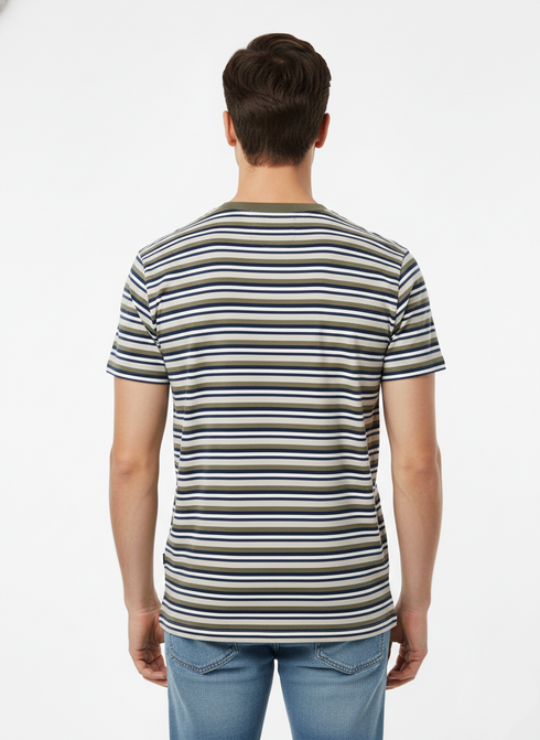 JACK & JONES MEN’S PREMIUM STRIPED T-SHIRT