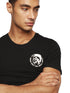 DIESEL CREW NECK FLEXIBLE T-SHIRT | BLACK