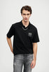 HUGO BOSS DUSPLITY POLO SHIRT | BLACK