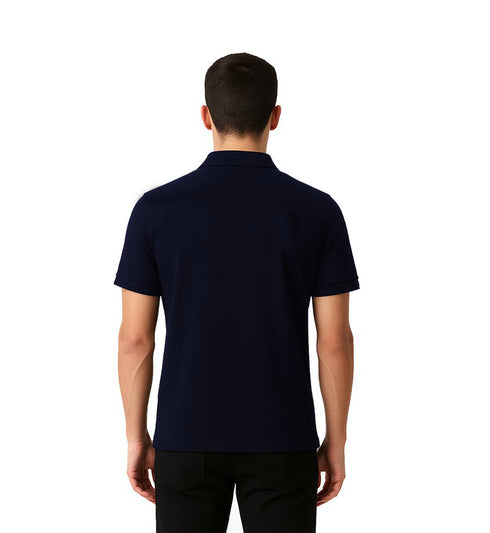 PRADA PIQUE MEN'S POLO EMBROIDERY LOGO | NAVY BLUE