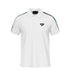 PRADA PIQUE MEN'S PLAIN TRIANGLE LOGO POLO | WHITE