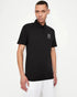 ARMANI EXCHANGE AX navy logo print polo shirt – stylish and premium.
