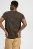 ESPRIT MEN T-SHIRT FRONT PRINT | BROWN