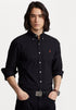 POLO RALPH LAUREN SLIM FIT OXFORD SHIRT | BLACK