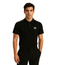 PRADA PIQUE MEN'S POLO EMBROIDERY LOGO | BLACK