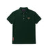 PRADA PIQUE MEN'S PLAIN TRIANGLE LOGO POLO | GREEN