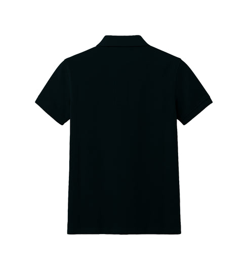 PRADA PIQUE MEN'S PLAIN TRIANGLE LOGO POLO | NAVY