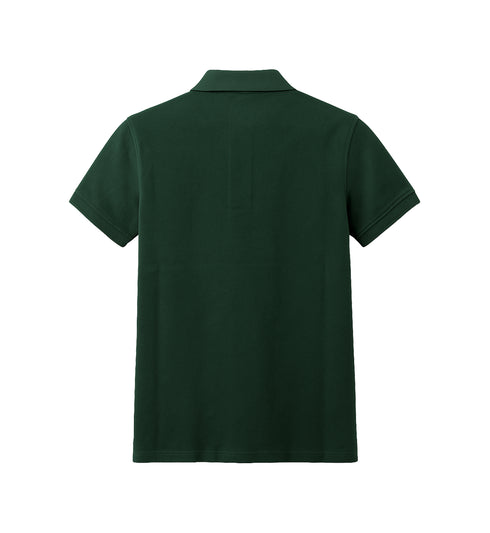 PRADA PIQUE MEN'S PLAIN TRIANGLE LOGO POLO | GREEN