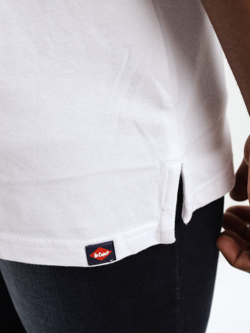 LEE COOPER-COOPER LOGO POLO SHIRT-MEN | WHITE