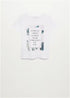 MANGO ETHICAL PRINTED GREEN T-SHIRT | WHITE
