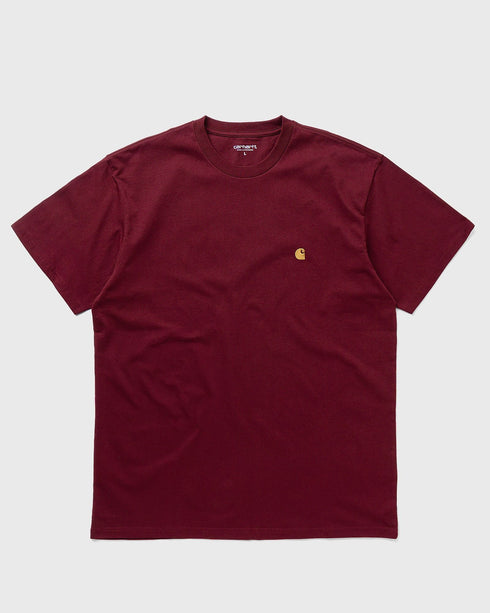 CARHARTT WIP S/S RELAXED FIT CHASE T-SHIRT | CORVINA / MAROON