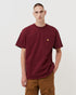 CARHARTT WIP S/S RELAXED FIT CHASE T-SHIRT | CORVINA / MAROON