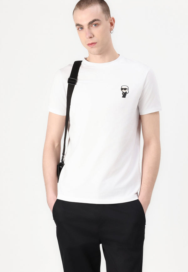 KARL LAGERFELD CREWNECK T-SHIRT | WHITE