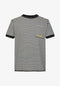 ESPRIT MIT STREIFEN PRINT T-SHIRT | BLACK