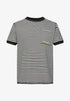 ESPRIT MIT STREIFEN PRINT T-SHIRT | BLACK