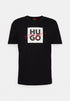 HUGO BOSS GRAPHIC PRINT T-SHIRT FOR MEN | BLACK