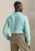 POLO RALPH LAUREN SLIM FIT LINEN SHIRT | NEW AQUA