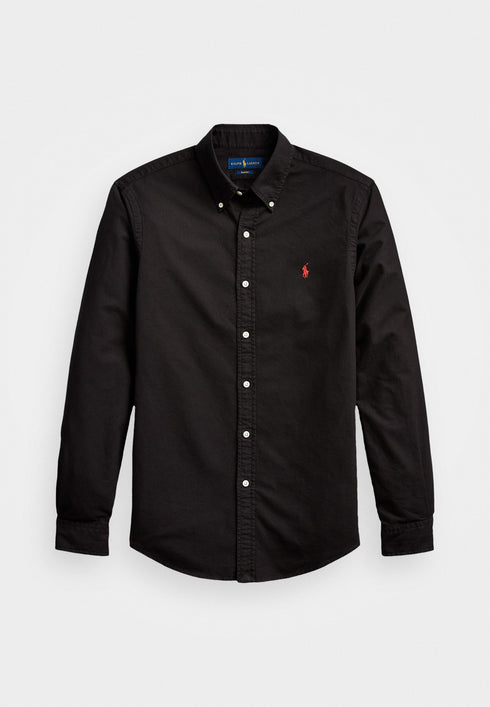 POLO RALPH LAUREN SLIM FIT OXFORD SHIRT | BLACK