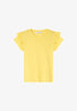 CONBIPEL WITH RUFFLES - BASIC T- SHIRT | YELLOW