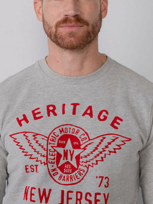 PETROL INDUSTRIES-BOYS-ROUND NECK-SWEATSHIRT | GREY