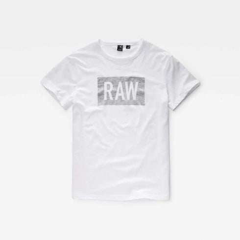 G-STAR RAW CROSTTAN ROUND NECK SHORT SLEEVE T-SHIRT | WHITE