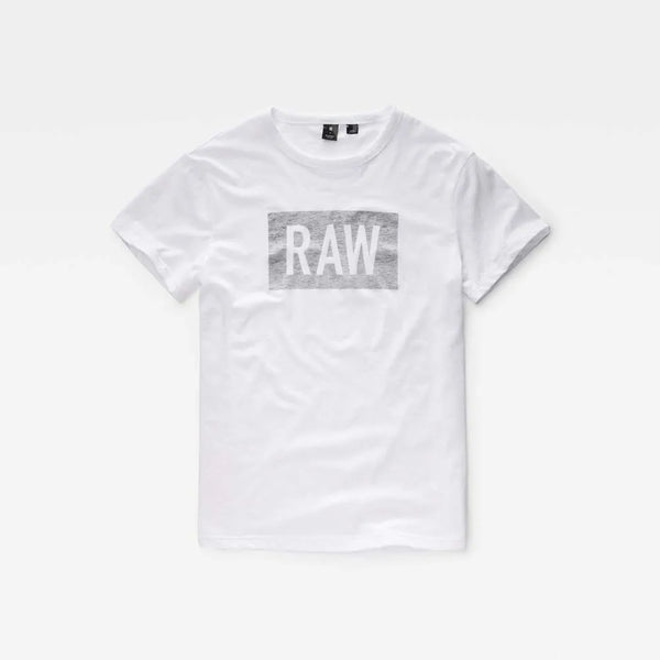 G-STAR RAW CROSTTAN ROUND NECK SHORT SLEEVE T-SHIRT | WHITE