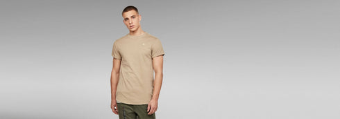 G-STAR SHORT SLEEVE T-SHIRT | LIGHT BROWN