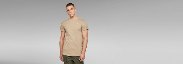 G-STAR SHORT SLEEVE T-SHIRT | LIGHT BROWN