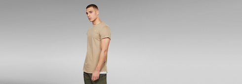 G-STAR SHORT SLEEVE T-SHIRT | LIGHT BROWN