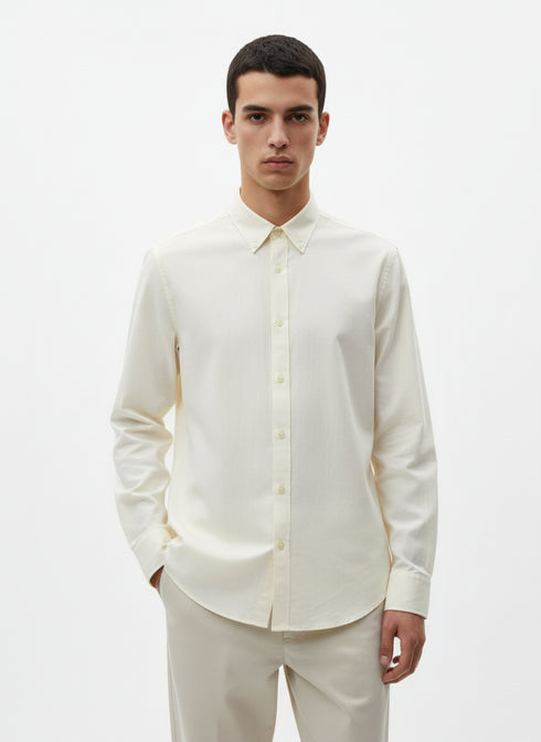 ZARA-STRETCH SHIRT-MEN | CREAM COLOR