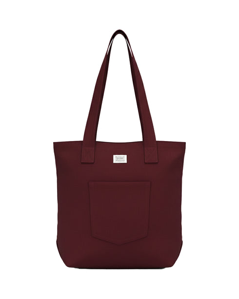 UPCYCLING PREMIUM WOOL TOTE BAG | MAROON