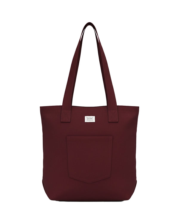 UPCYCLING PREMIUM WOOL TOTE BAG | MAROON