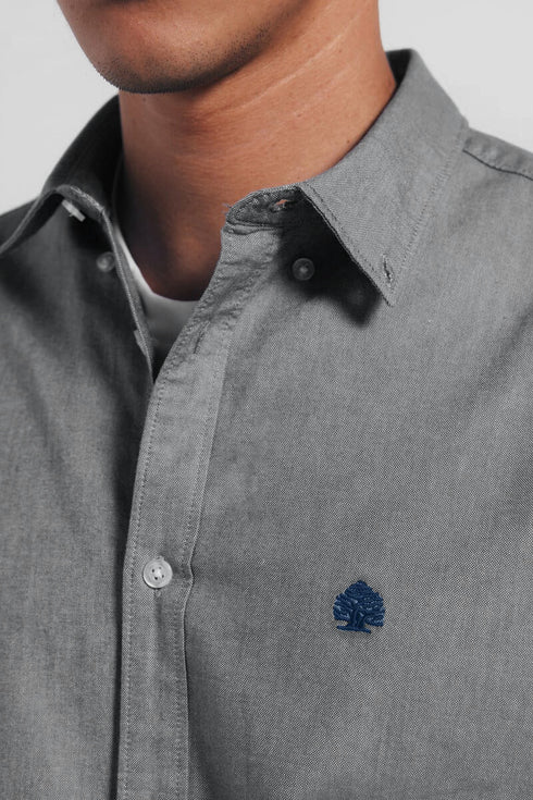SPRINGFIELD OXFORD SHIRT – REGULAR FIT | LIGHT GREY