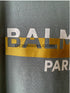 Balmain Paris grey men's t shirt with a classic round neck.