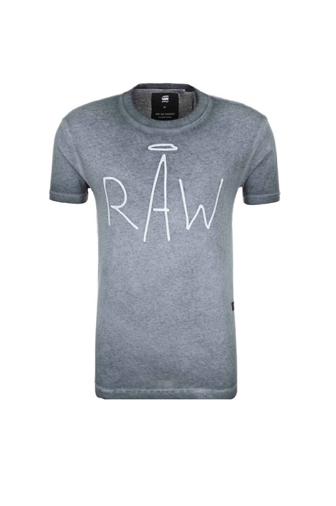 G-STAR RAW T-SHIRT ASTERON ROUND NECK | CHARCOAL